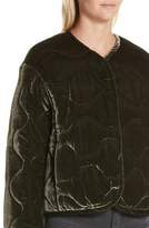 Thumbnail for your product : Rebecca Taylor Quilted Velvet Jacket