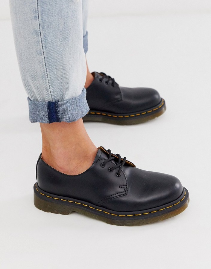 Dr. Martens 1461 3-Eye Gibson Flat Shoes - ShopStyle