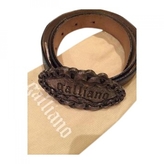 Thumbnail for your product : Galliano Black Leather Belt