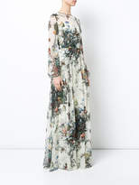 Thumbnail for your product : Adam Lippes floral print A-line gown