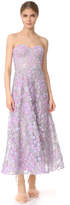 Thumbnail for your product : Marchesa Notte Embroidered Strapless Tea Length Gown