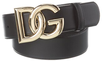 Dolce & Gabbana Logo Leather Belt - ShopStyle