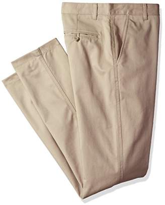 Izod Uniform Young Men's Flat Front Twill Pant-Straight Fit
