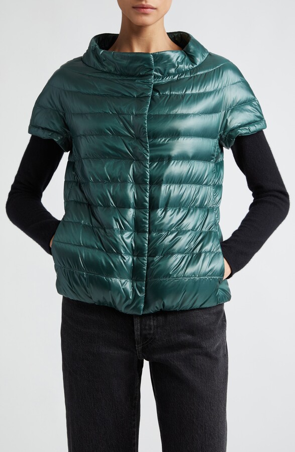 cap sleeve down jacket