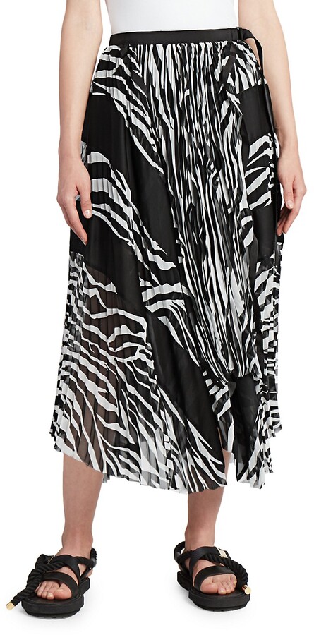 Black And White Pleated Skirt | Shop the world's largest 