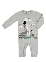 Thumbnail for your product : Stella McCartney Horse Printed Cotton Jersey Romper