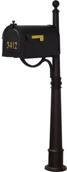 Special Lite Products Berkshire Curbside Locking Mailbox with Post Included