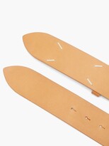 Thumbnail for your product : Maison Margiela Four-stitches Leather Belt - Light Tan
