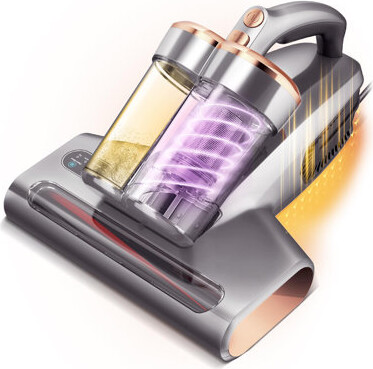 MUKE GLOBAL S.L. Mattress Handheld Vacuum Cleaner with 500w 13kpa Suction for Bed, Carpet & Pet Hair Cleaning, Dust Mite Cleaner with HEPA Filter, Mite Sensor, Metal B