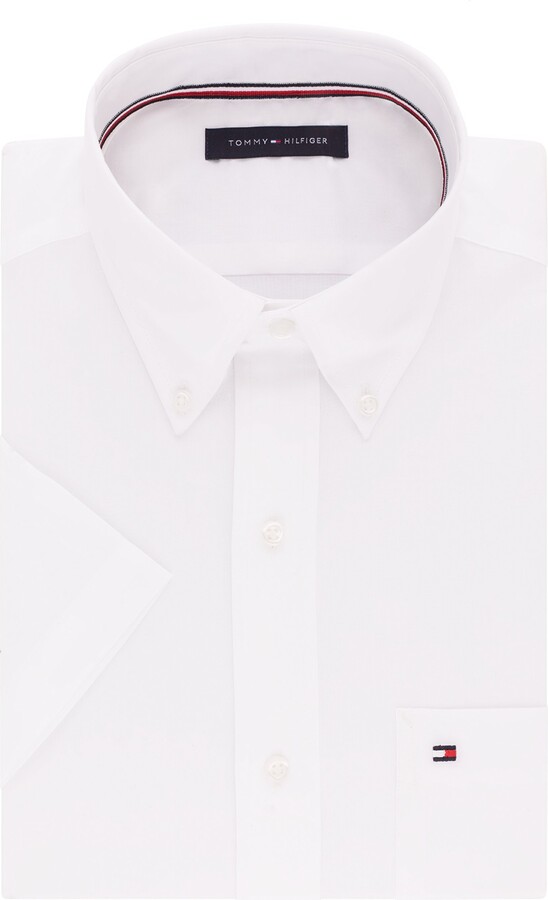 white tommy hilfiger dress shirt