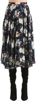 Thumbnail for your product : Act N°1 Floral Print Pleated Crepe Midi Skirt
