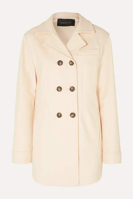 Cédric Charlier Oversized Double-breasted Wool-blend Coat - Baby pink