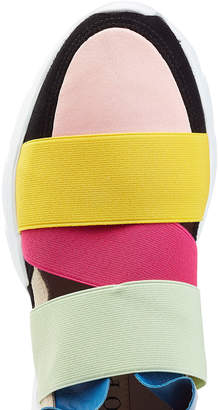 Emilio Pucci Ruffle Sneakers with Suede