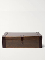 Thumbnail for your product : Ben Soleimani Leather-Trimmed Bronze Cufflink Box