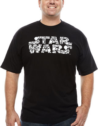 Star Wars STARWARS Short Sleeve Crew Neck T-Shirt-Big and Tall