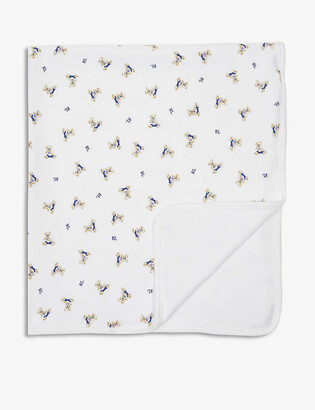 Ralph Lauren Bear-print cotton blanket