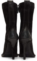 Thumbnail for your product : Haider Ackermann Black Suede Zarou Boots