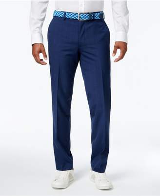 Bar III Men's Slim-Fit Blue Plaid Pants, Created for Macy's