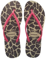 Thumbnail for your product : Havaianas Slim Animals Fluo Sand Grey / Pink