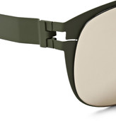 Thumbnail for your product : Mykita Edmund Aviator-Style Metal Reflective Sunglasses