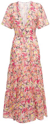 Stella McCartney Floral Print Cotton Voile Long Dress