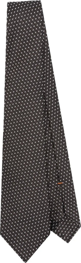 Ermenegildo Zegna Geometric-Jacquard Tie