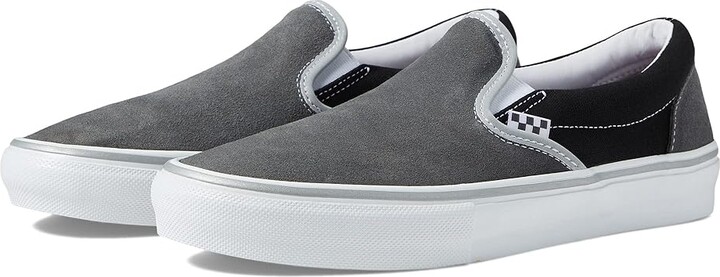 Vans Skate Slip-On (Reflective Black/Grey) Men's Shoes - ShopStyle