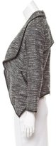 Thumbnail for your product : Yigal Azrouel Leather-Trimmed Tweed Jacket w/ Tags