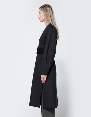 Lemaire Wrapover Coat in Slate