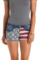 Thumbnail for your product : Charlotte Russe Americana Cut-Off Denim Shorts