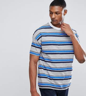 ASOS Design Tall Oversized T-Shirt With Blue Retro Stripe