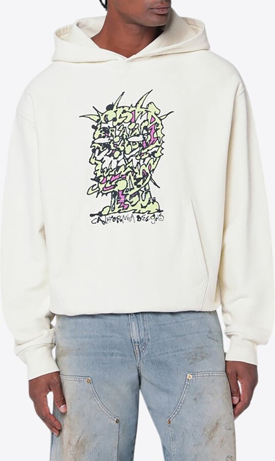 Brain Dead Scrambled Head Hooded Sweatshirt