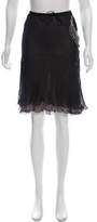 Thumbnail for your product : Stella McCartney Silk Knee-Length Skirt Black Silk Knee-Length Skirt
