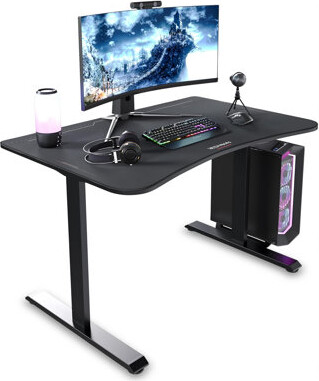 Respawn Gaming Desk - Computer Desk With Mouse Pad, PC Workstation With Cable Management, Home Office Gaming Table - Black