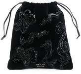 Prada bead embroidered pouch 