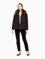 Thumbnail for your product : Kate Spade Faux fur trim military jacket