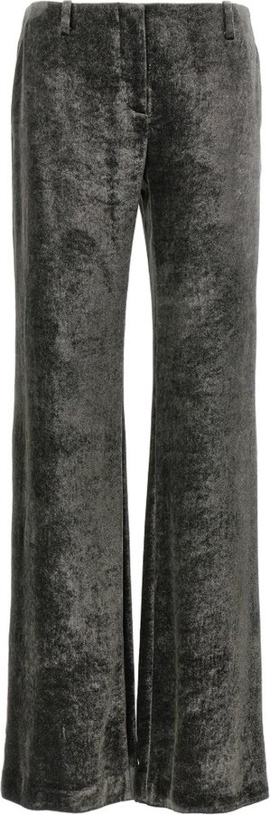 Hfyihgf Women High Waist Velvet Pants Casual Bow-Knot Belt Stretch Wide Leg  Long Palazzo Pants Trousers Regular Size(Gray,L) - Walmart.com