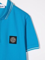 Thumbnail for your product : Stone Island Junior TEEN logo-patch polo shirt