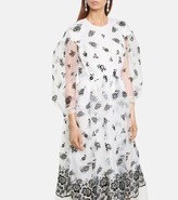Thumbnail for your product : Simone Rocha Embroidered organza midi dress