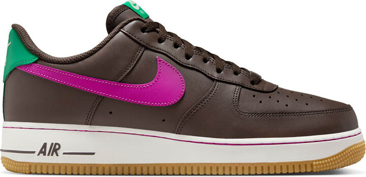Nike Men's Air Force 1 '07 'Baroque Brown Vivid Purple' Shoes