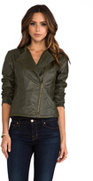 Thumbnail for your product : BB Dakota Harlet 2 Tone Washed Faux Leather Jacket