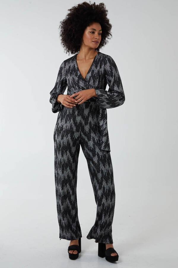 Blue Vanilla Wrap Tie Jumpsuit ShopStyle