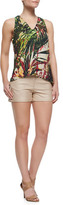 Thumbnail for your product : Waverly Grey Kim Contrast Jersey Shorts, Sand/Black