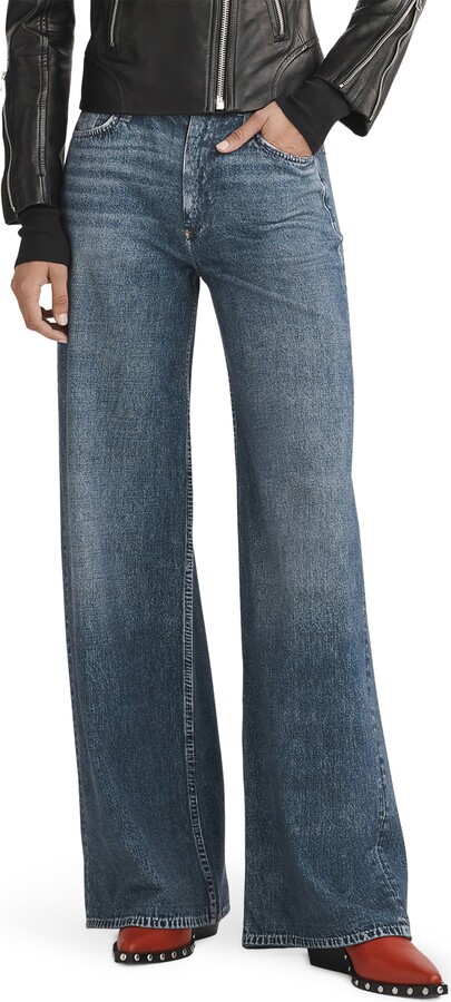 Rag & Bone Miramar Sofie High Waist Cotton Terry Sweatpant Jeans