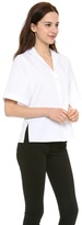 Thumbnail for your product : Halston Short Sleeve Button Down