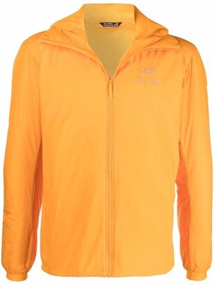 Arc'teryx Orange Hooded Zip-Up Jacket