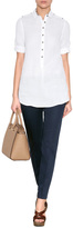 Thumbnail for your product : Burberry Oversized Ramie Tunic in White