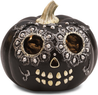 TJMAXX 12In Led Day Of The Dead Pumpkin
