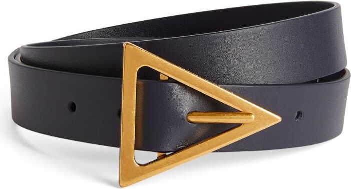 Bottega Veneta Leather Triangle Belt - ShopStyle