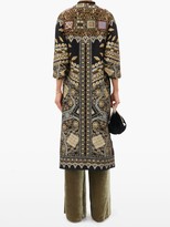 Thumbnail for your product : Etro Campeiro Wool-blend Brocade Coat - Black Gold
